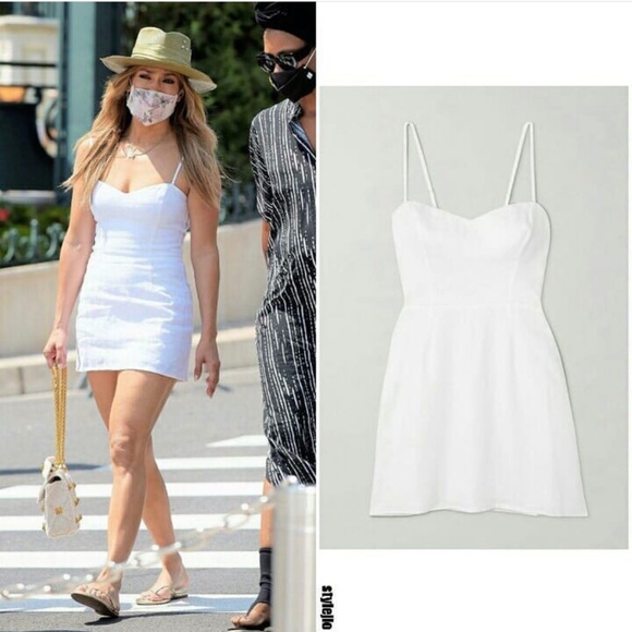 BEST Reformation Roarke Mini Dress White Casual Party Graduation Ivory Classic
